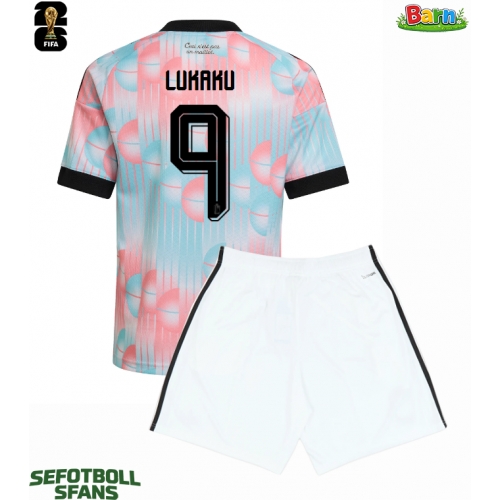 Belgien Romelu Lukaku #9 Bortaställ Barn VM 2026 Kortärmad (+ Korta byxor)
